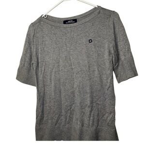 Chase Lands' End Women Gray Knit Top (S)